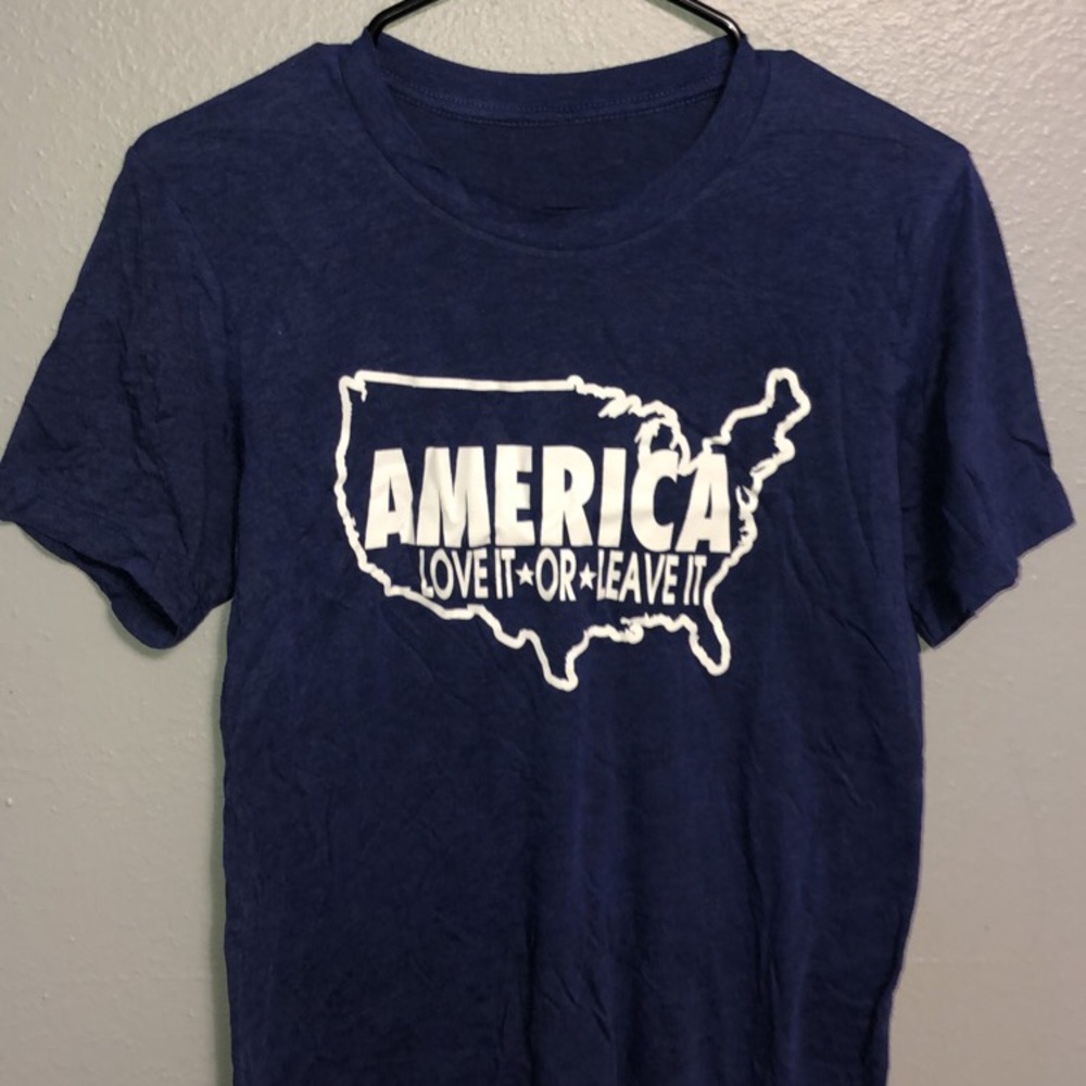 “AMERICA love it or leave it” soft tee